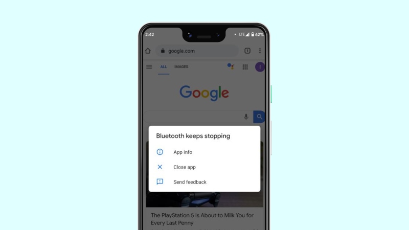 Google Pixel 3 "Bluetooth keeps stopping" error message increasingly