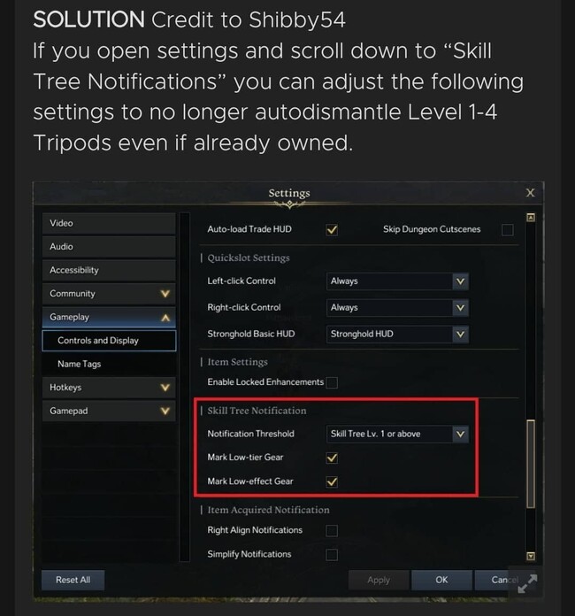Lost Ark autodismantle not working as intended or broken