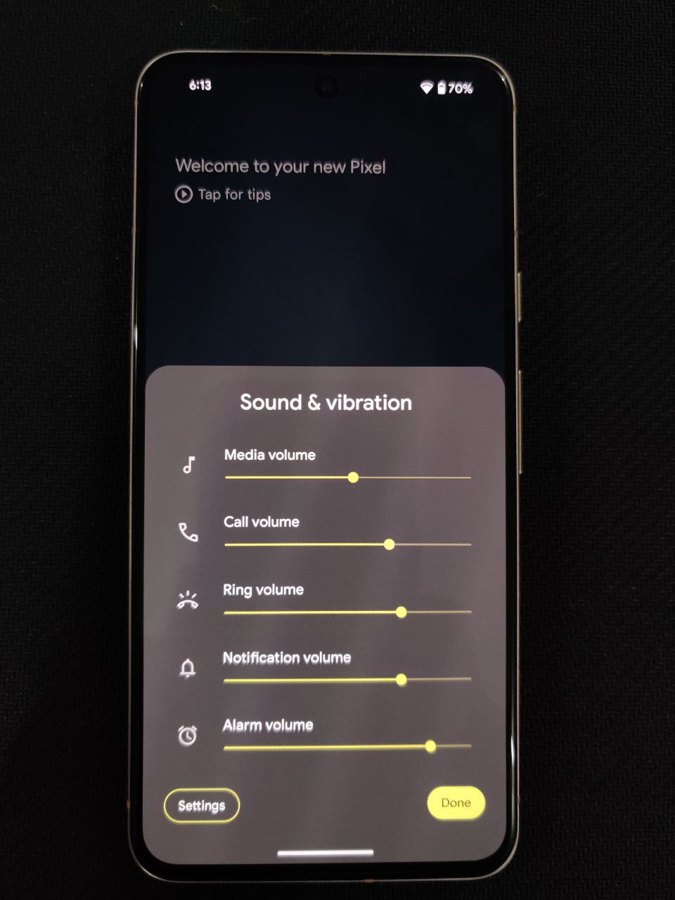 A guide to change vibration settings on Google Pixel 8