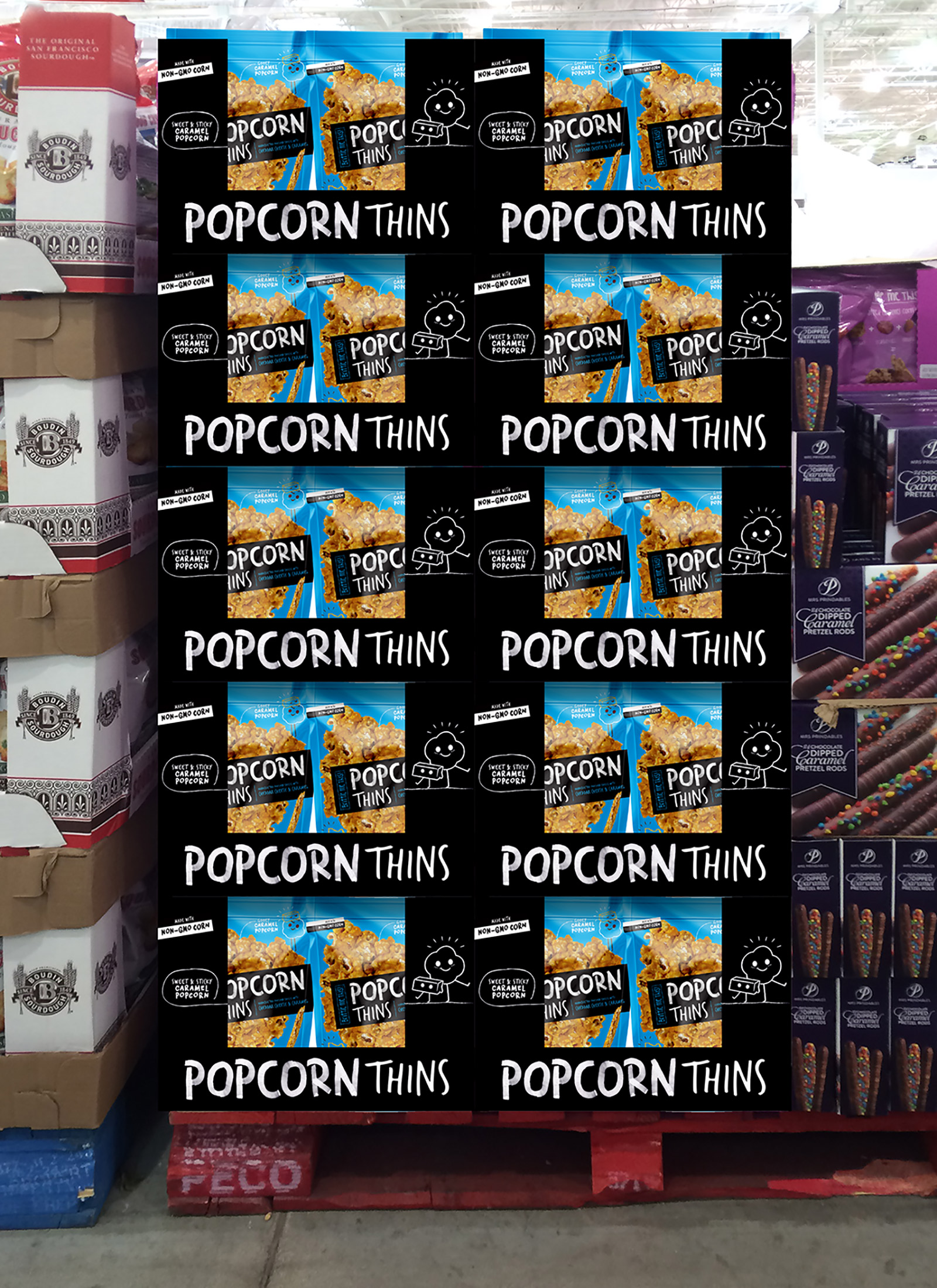Popcorn Thins Branding & Packaging Pivot Marketing Inc.