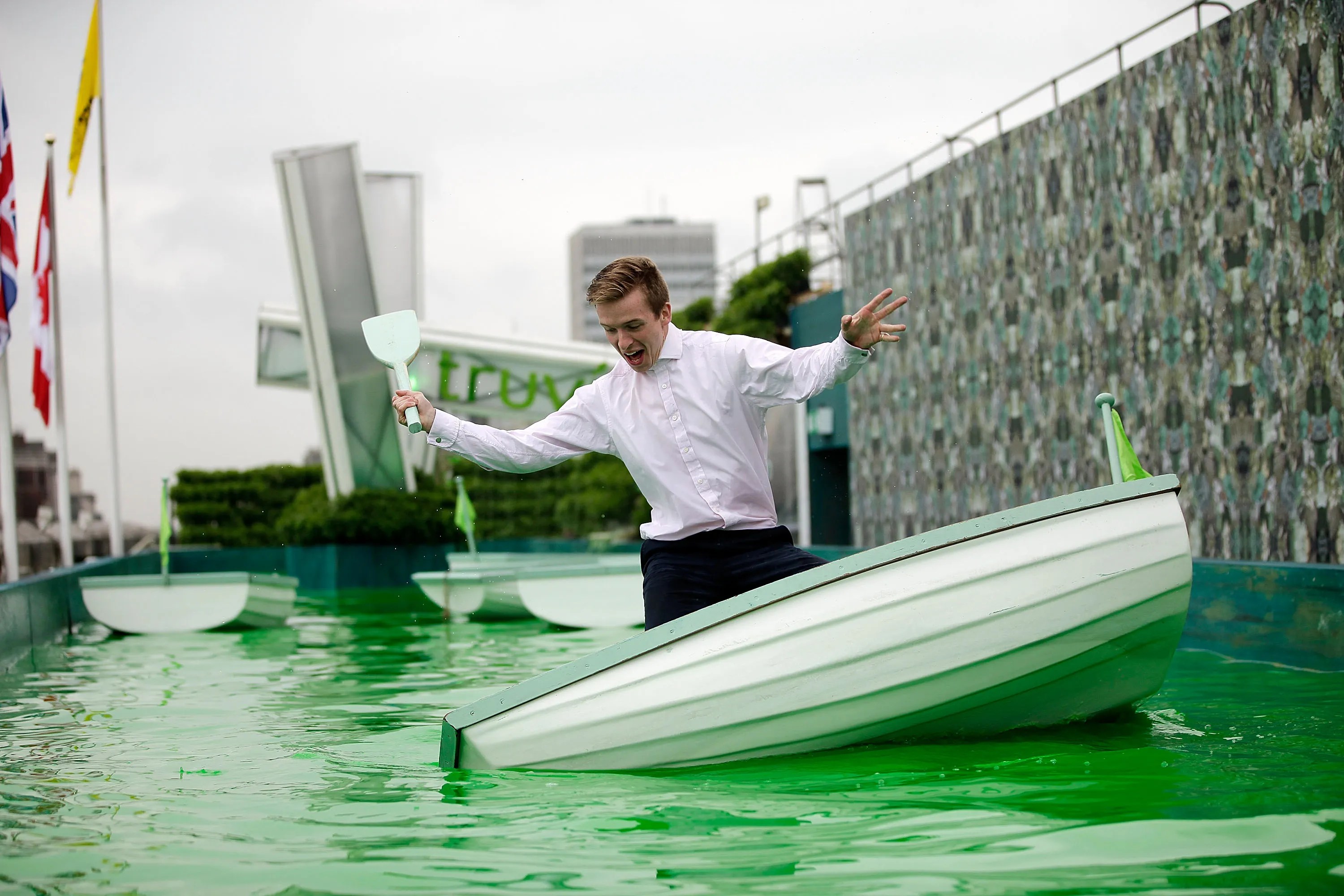 Selfridges Opens Up Its Roof Terrace To Reveal A Boating Lake Installation