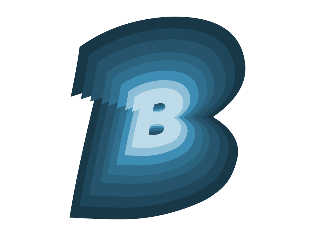 English alphabet B in different shades PixaHive