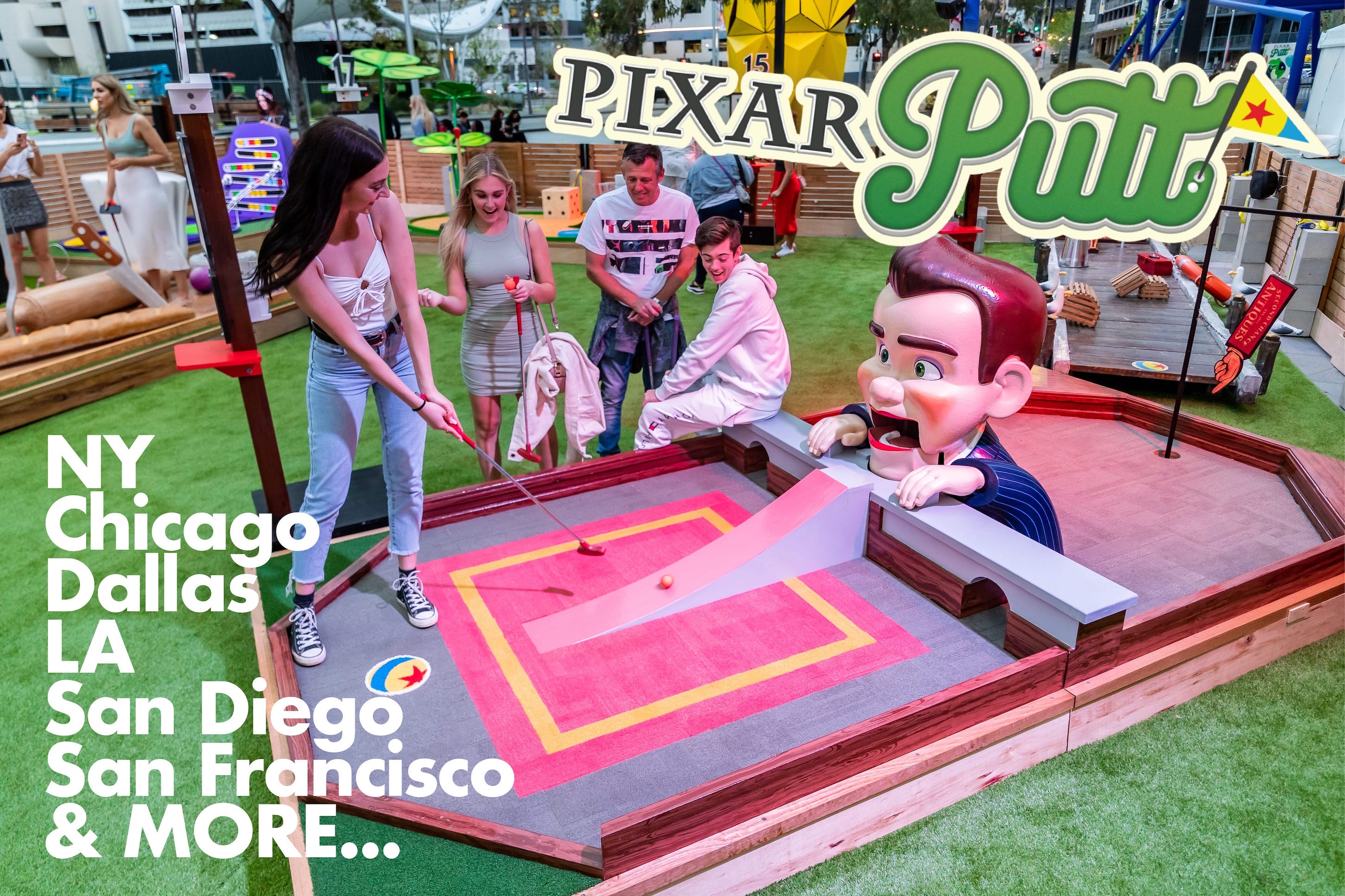 Pixar Putt MiniGolf Course Tour Comes to the United States (NY, CA