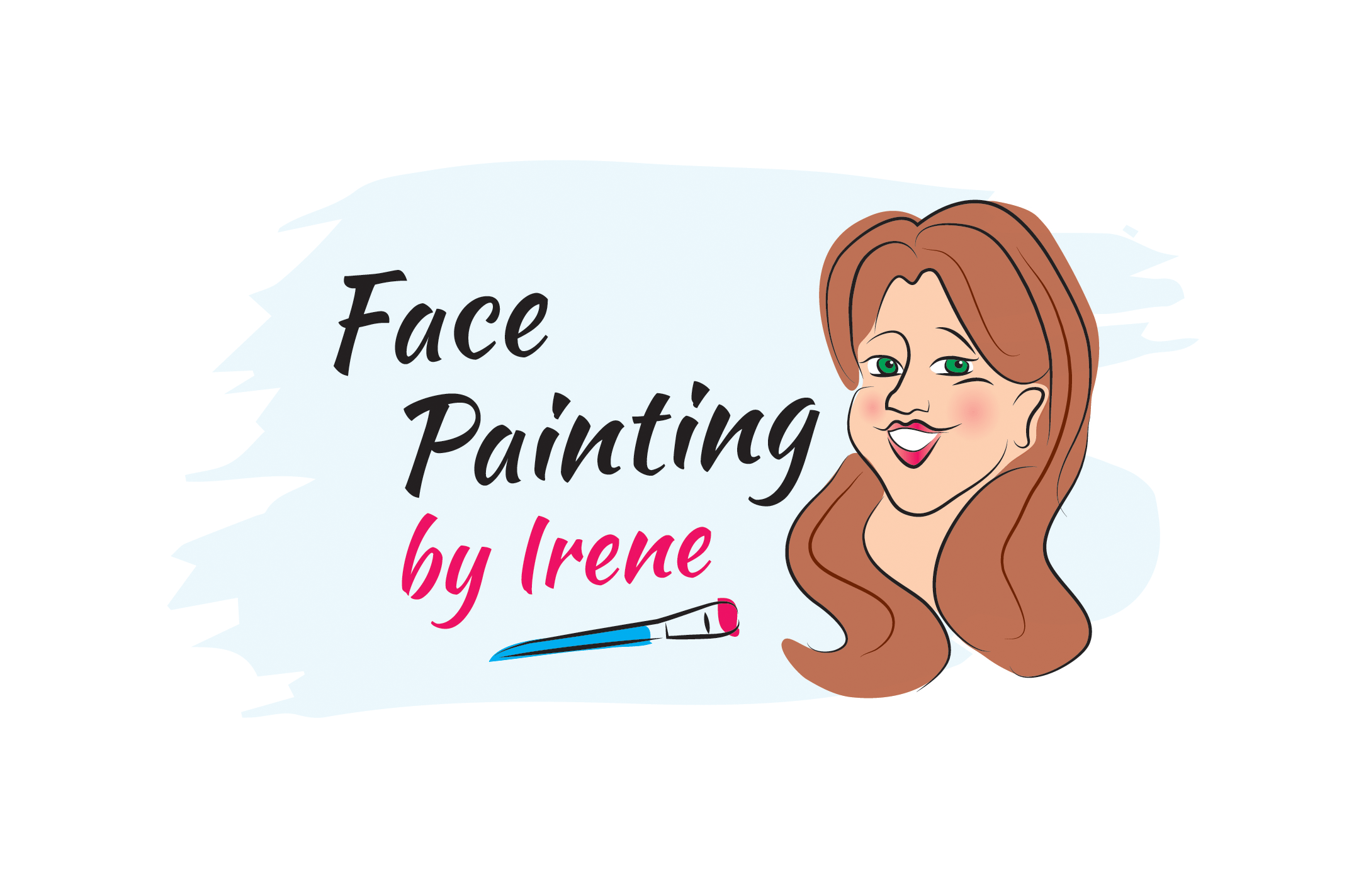 Logo and marketing materials Face Painting by Irene Pixel & Print Ltd.