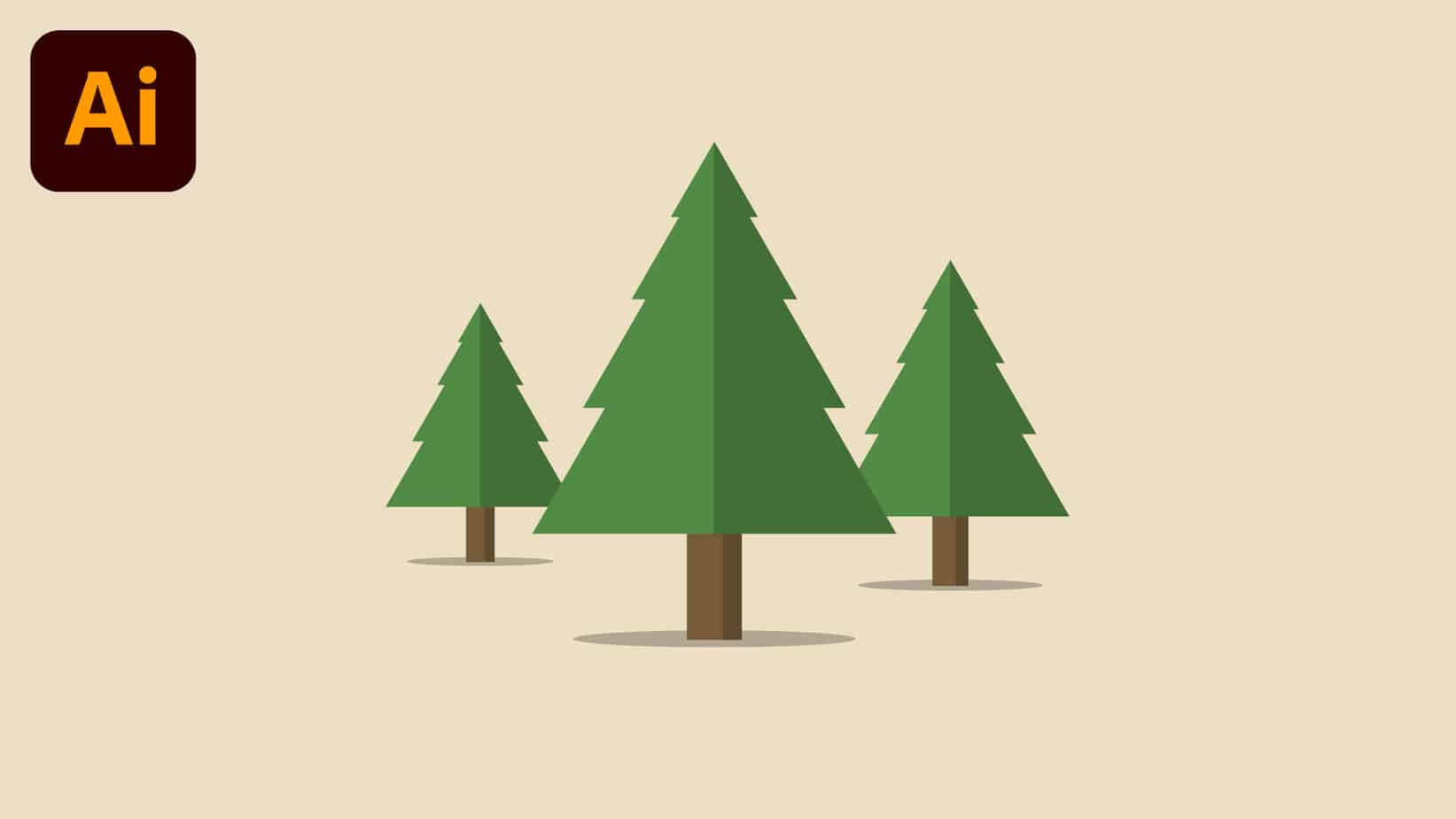 How to Make a Tree in Illustrator Pixel & Bracket