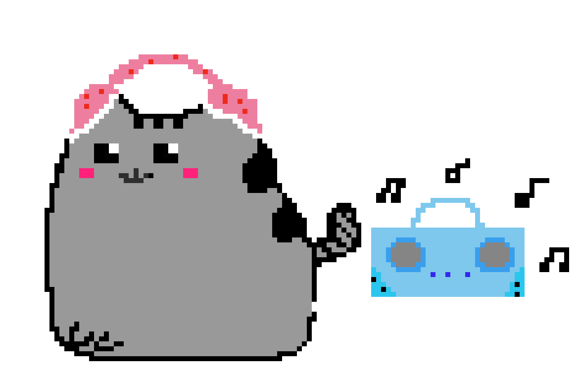 Pusheen pixel art 2 Pixel Art Maker