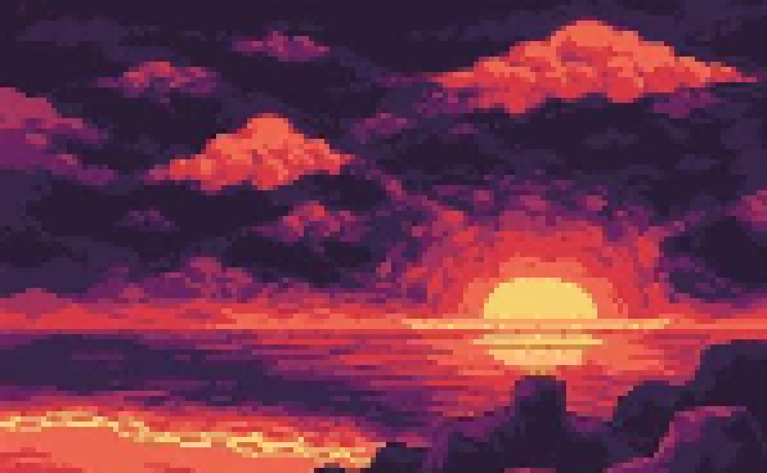 sunset Pixel Art Maker