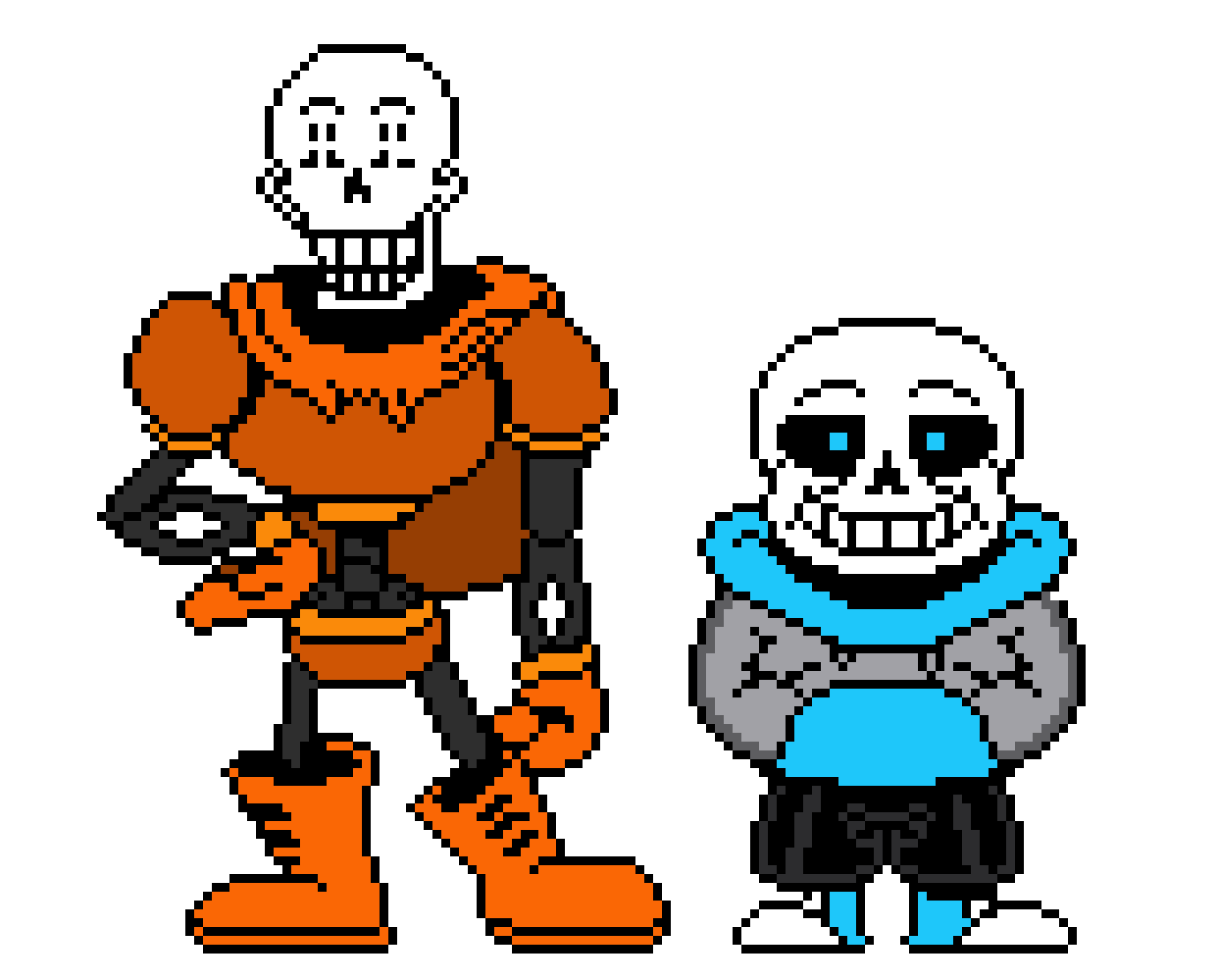 SwapSwap Sans and Papyrus (Swap Colors) Pixel Art Maker