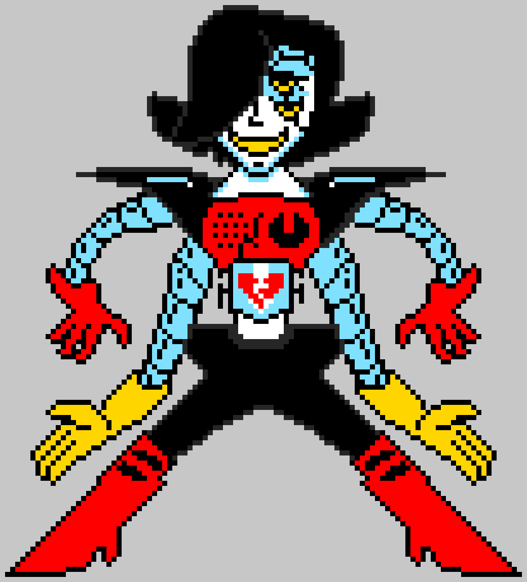 UnderFell Mettaton EX (colored) Pixel Art Maker