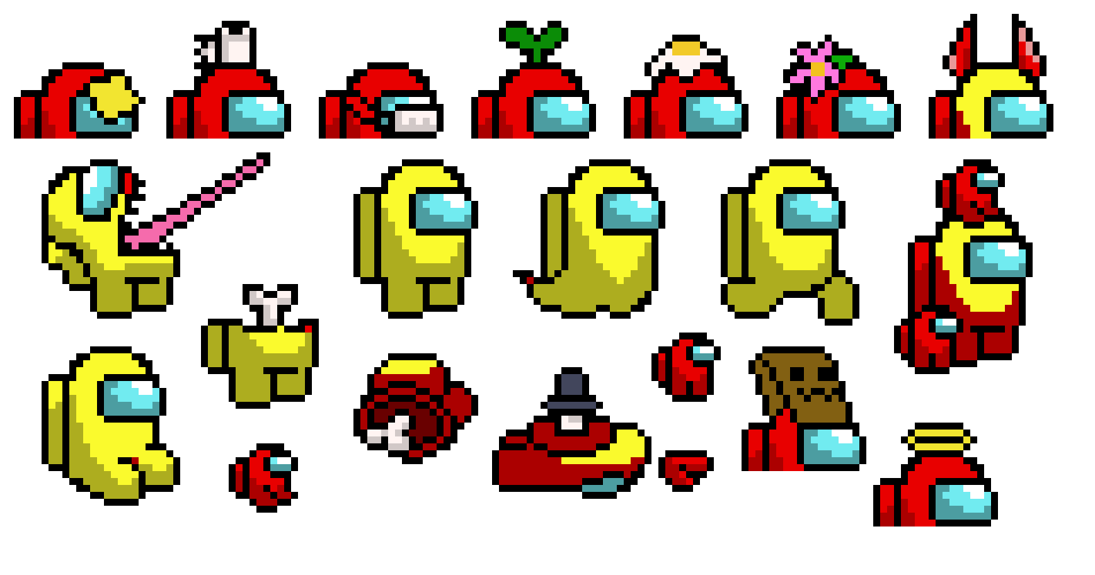 Among Us Sprites Pixel Art Maker