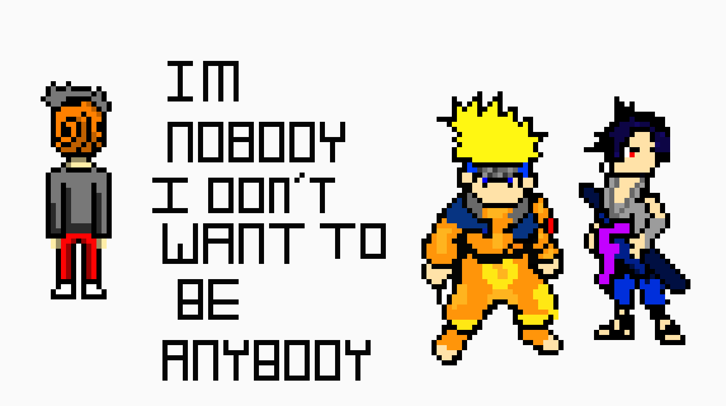 Naruto Pixel Art Obito Uchiha Pixel Art Maker
