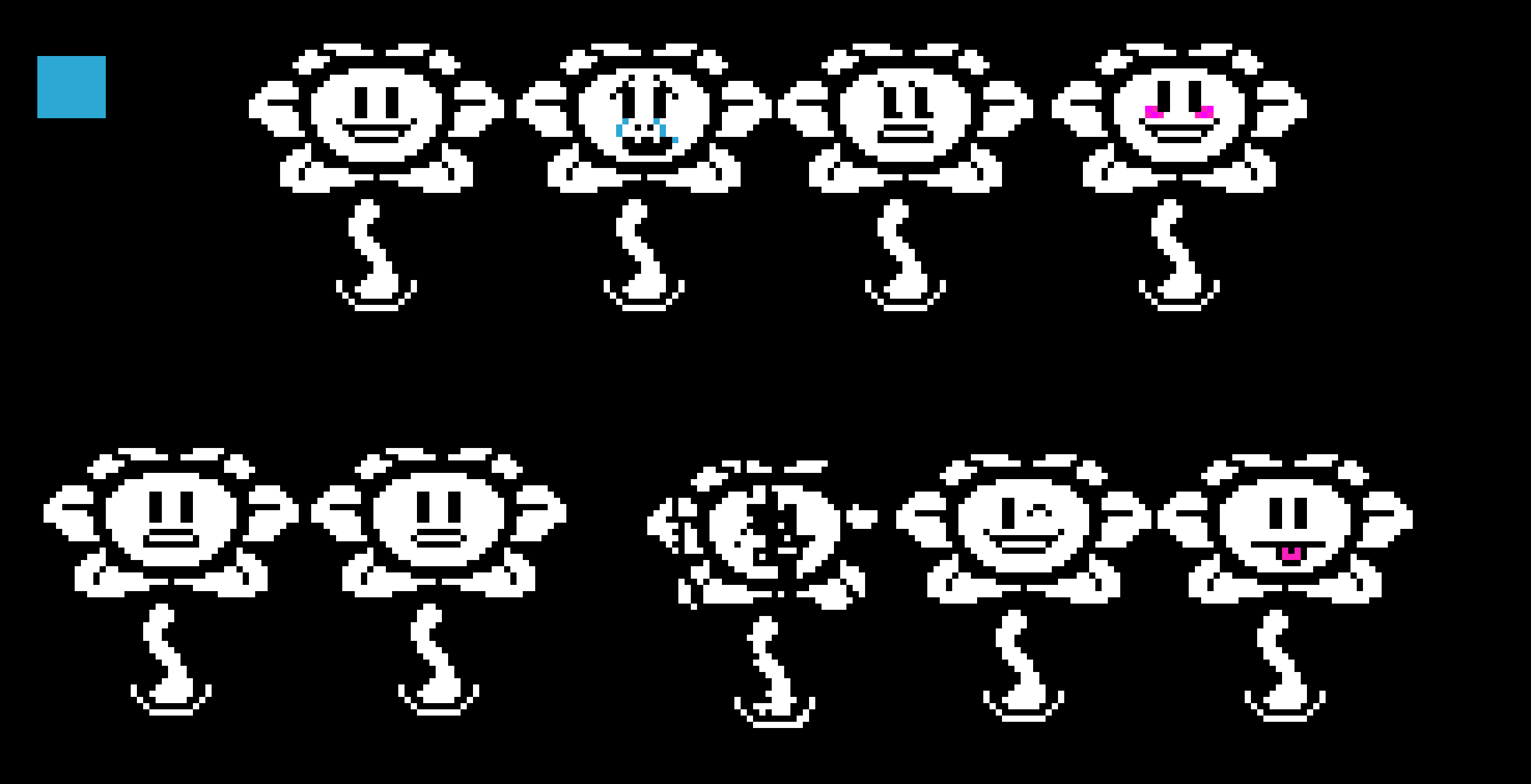 Flowey sprites Pixel Art Maker