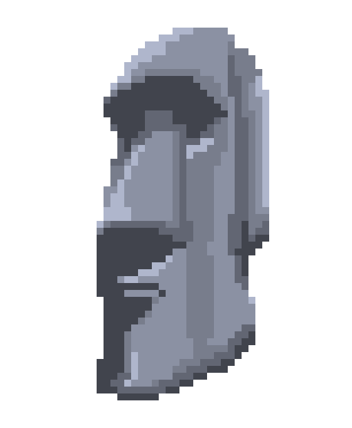 Easter Island Head Pixel Art Maker