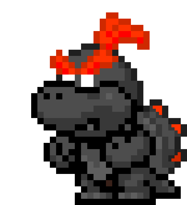 Giga Fury Bowser Jr. Pixel Art Maker