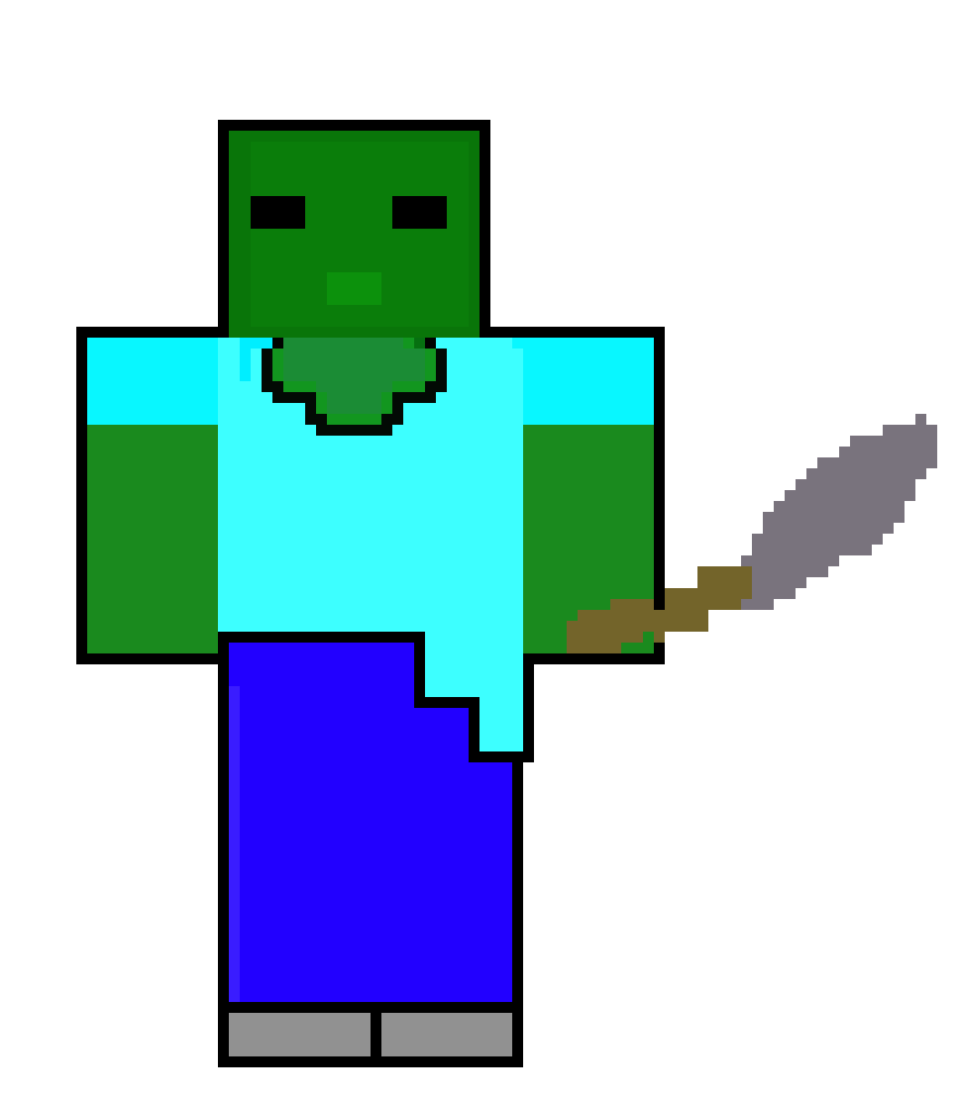 ZOMBI Z MINECRAFT Pixel Art Maker