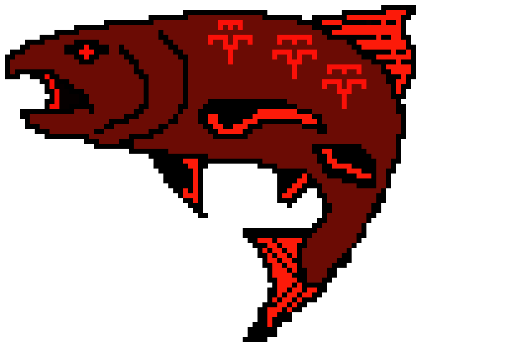 Marked trout Pixel Art Maker