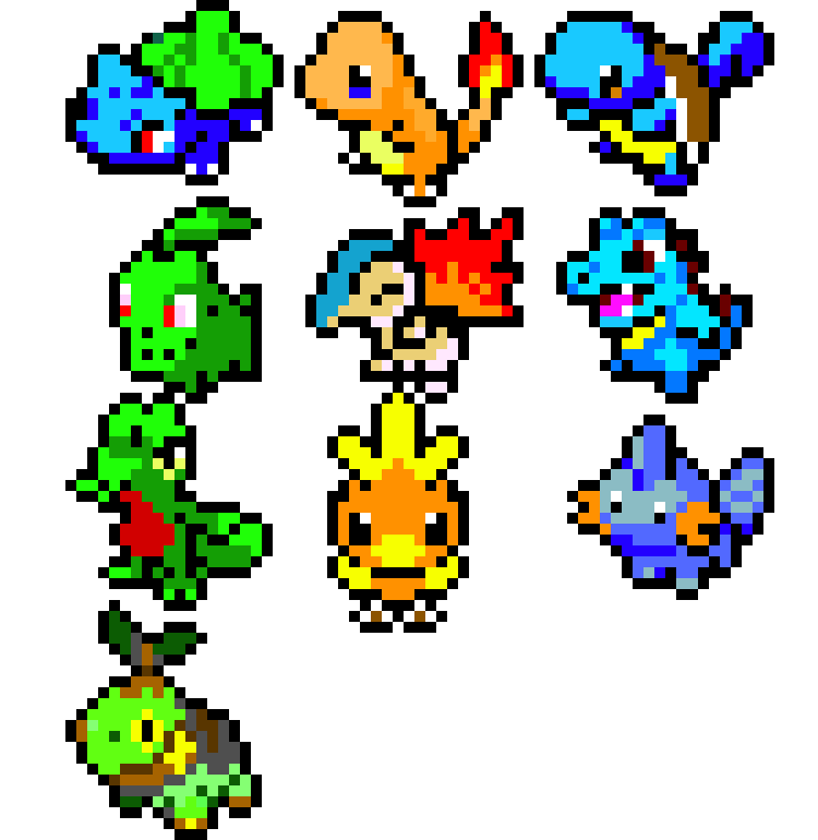Starter Pokemon Pixel Art Maker