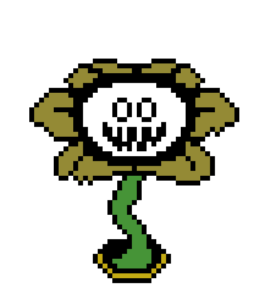 Undertale Flowey Colored Battle Sprites Pixel Art Maker