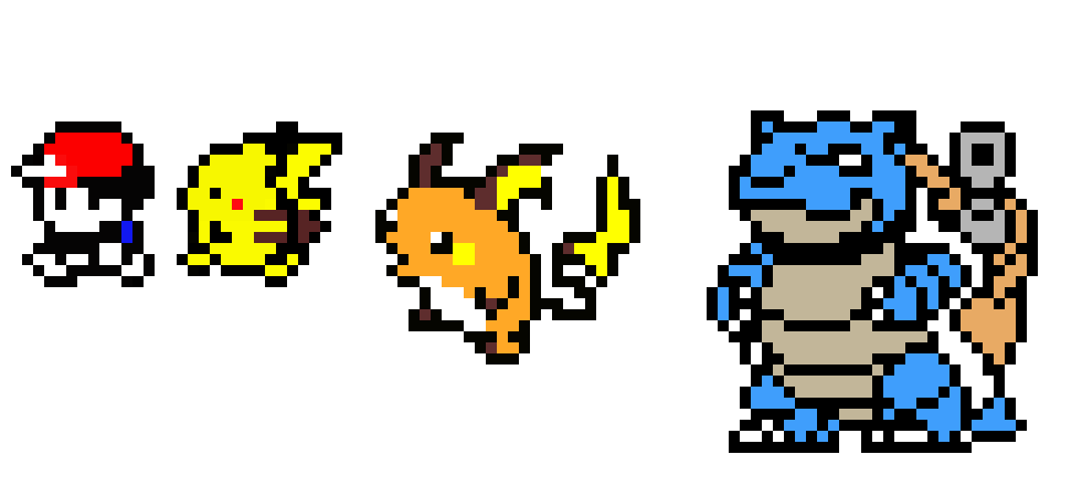Pokemon sprites Pixel Art Maker