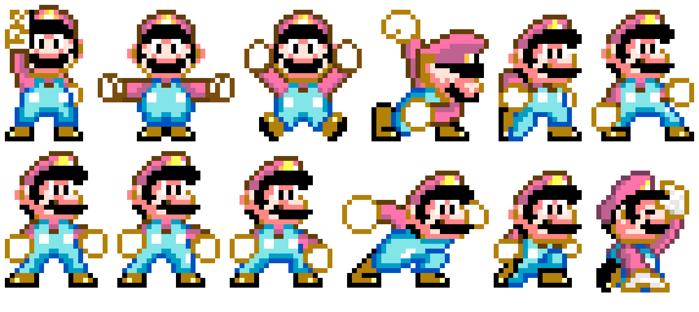 Super Mario World Awesome Animations! Pixel Art Maker