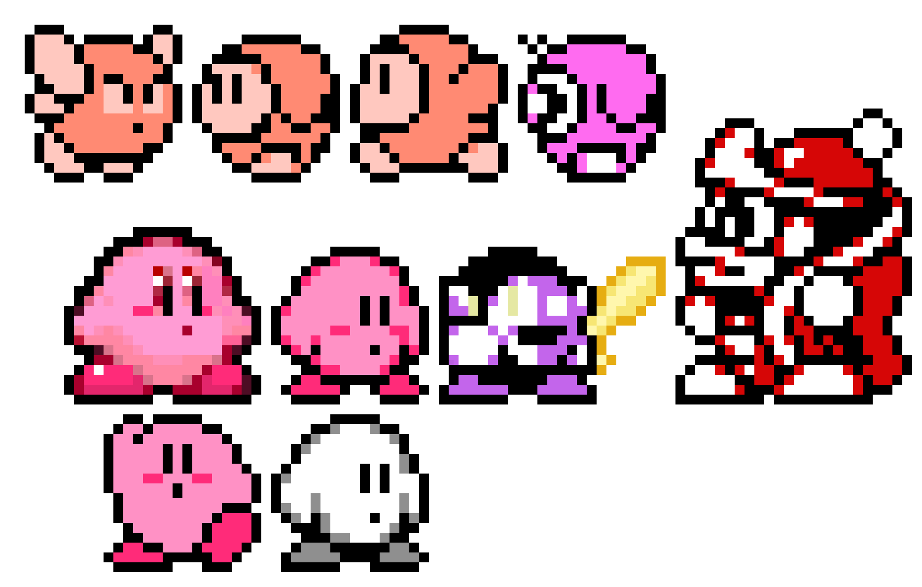 Kirby Pixel Art Pixel Art Maker