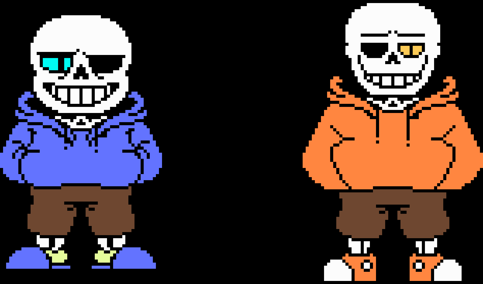 swapswap sans & swap papyrus Pixel Art Maker