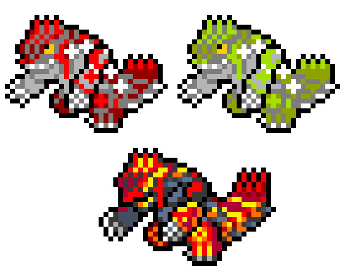 Groudon Pixel Art Maker