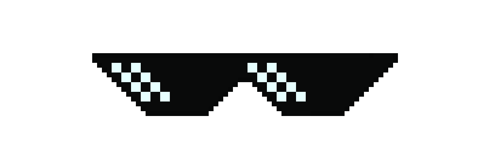 mlg glasses Pixel Art Maker
