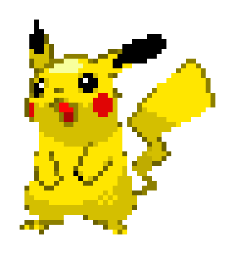 Pixel Art Pikachu Yanqitian Huang
