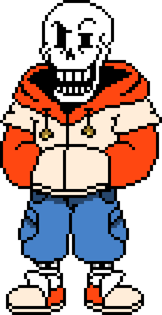 New TS Underswap Papyrus Pixel Art Maker