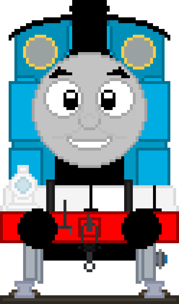 Thomas The Tank Engine Sprite. | Pixel Art Maker