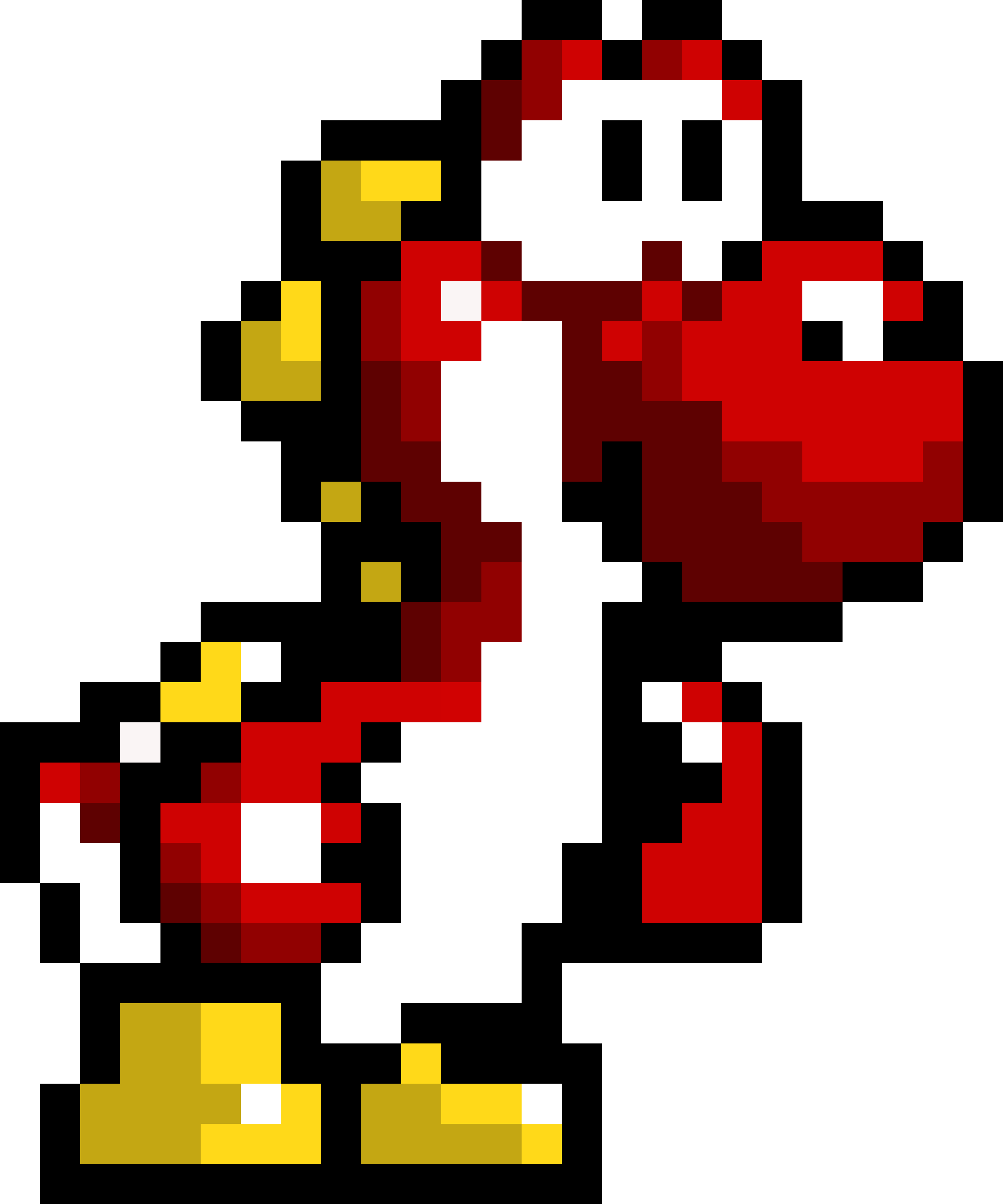 Red Yoshi Pixel Art Maker