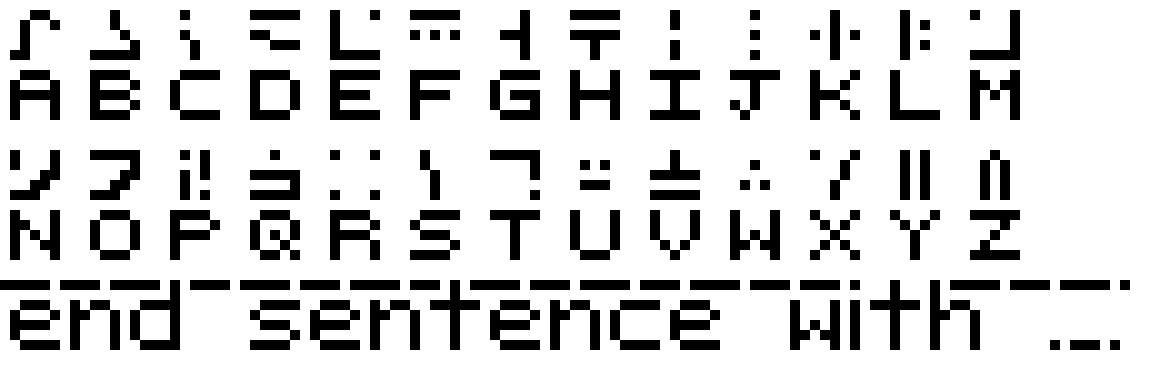 The Standard Galactic Alphabet Pixel Art Maker