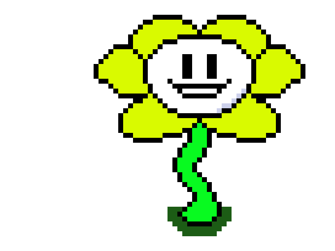 undertale flowey Pixel Art Maker