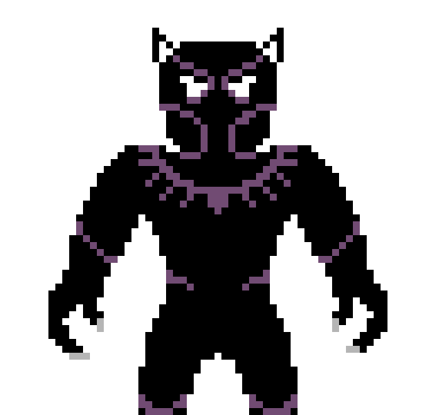 Black Panther Pixel Art Maker