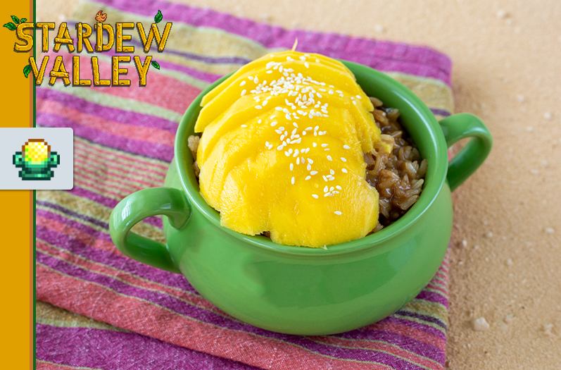 Stardew Valley Mango Sticky Rice Pixelated Provisions