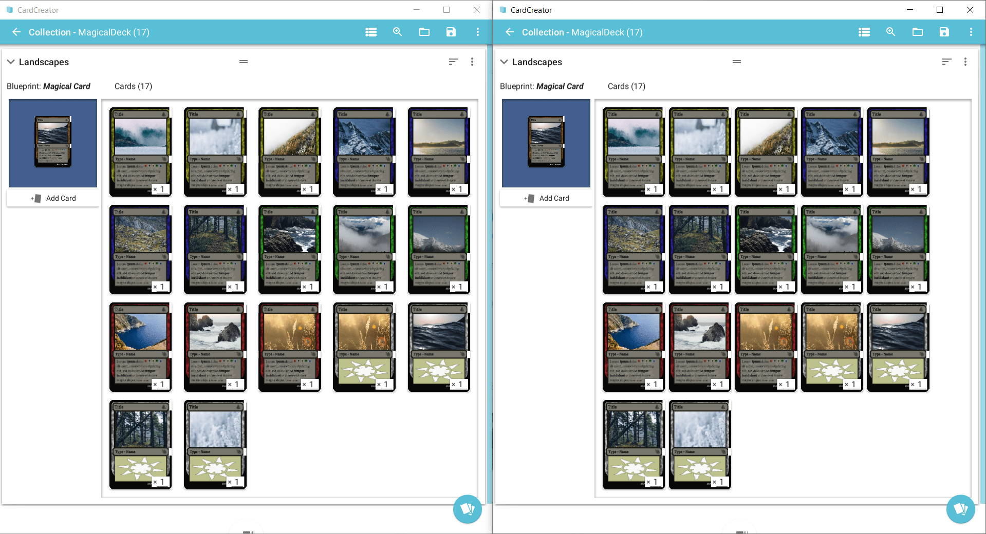Card Creator The project structure and how to duplicate it