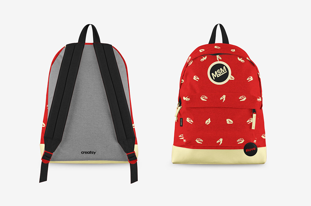 Backpack mockup set — download PSD template