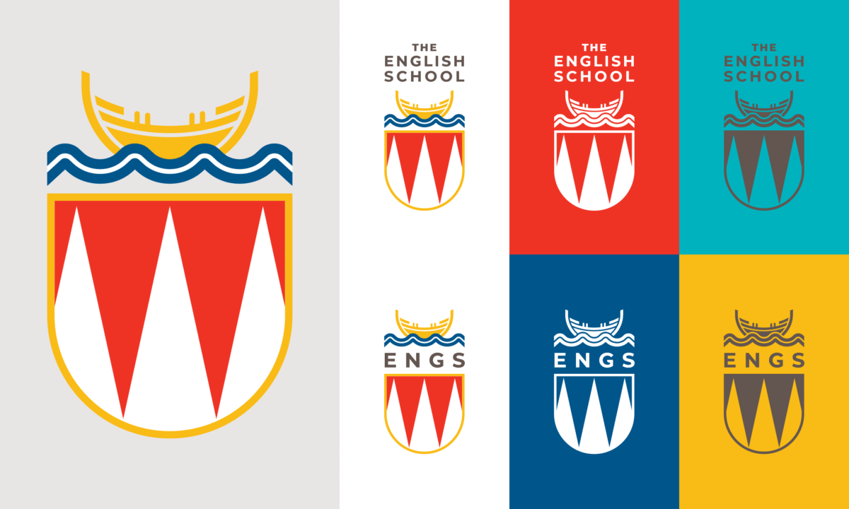 The English School Logo Pixelbuffer Illustration & Design