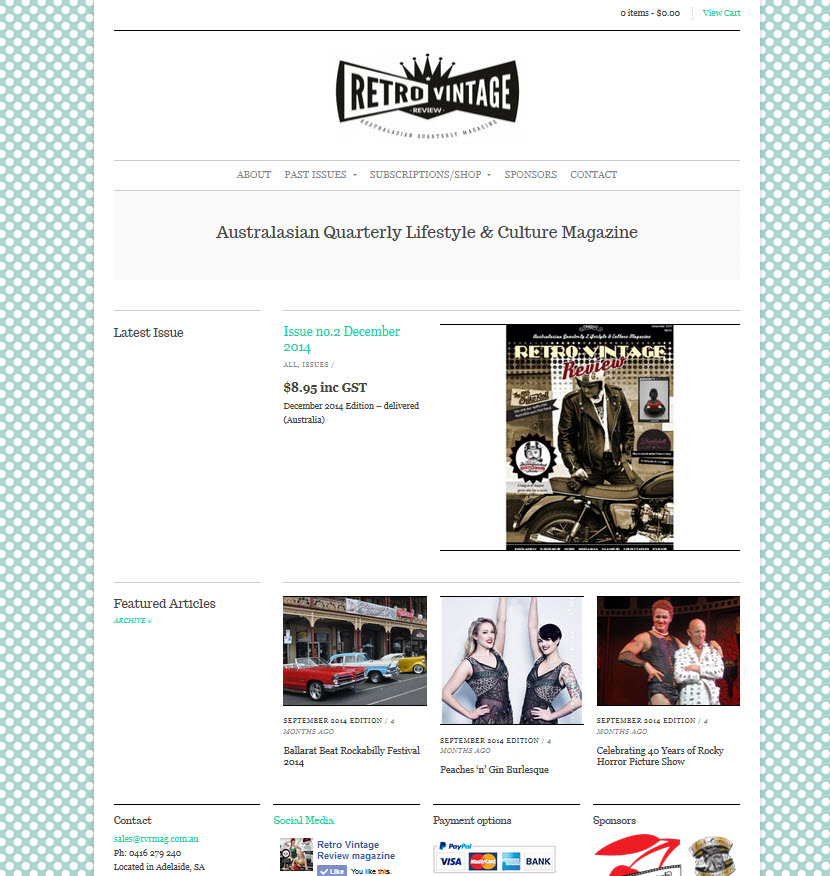 Retro Vintage Review Magazine