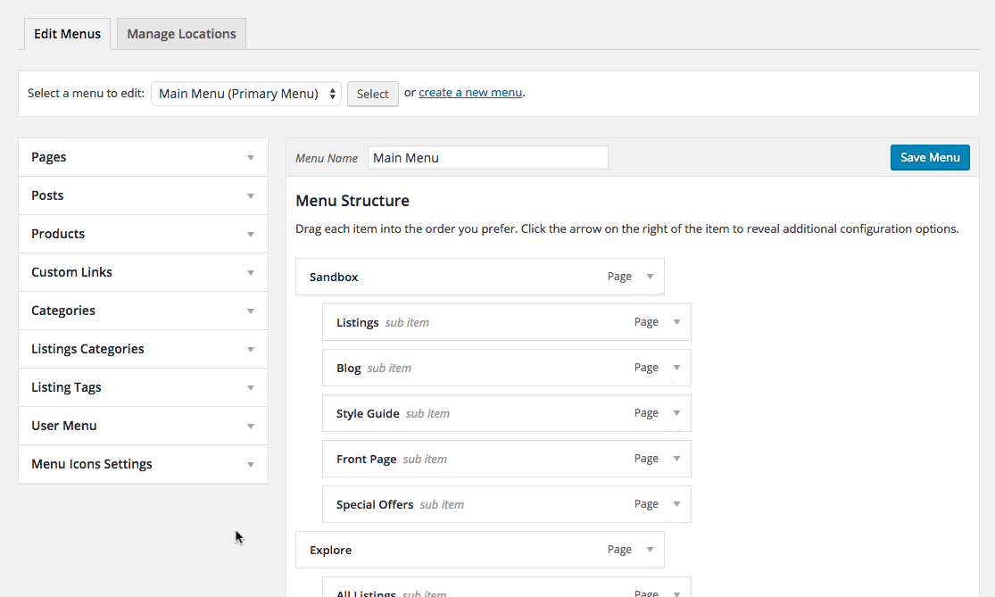 How to add the Current Username to the Navigation Menu? Listable WordPress Theme Documentation