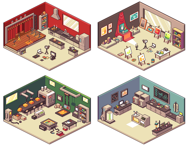 Isometric Rooms