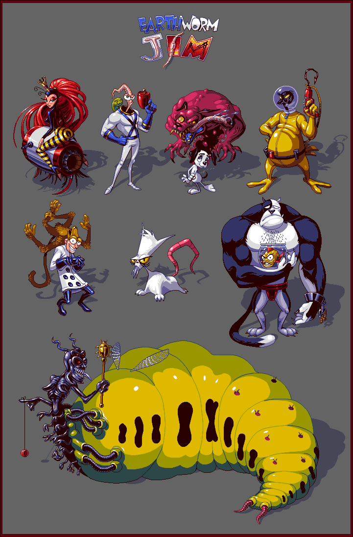 Earthworm Jim Fan Sprites