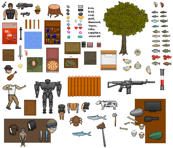 Sheet of graphics @ PixelJoint.com