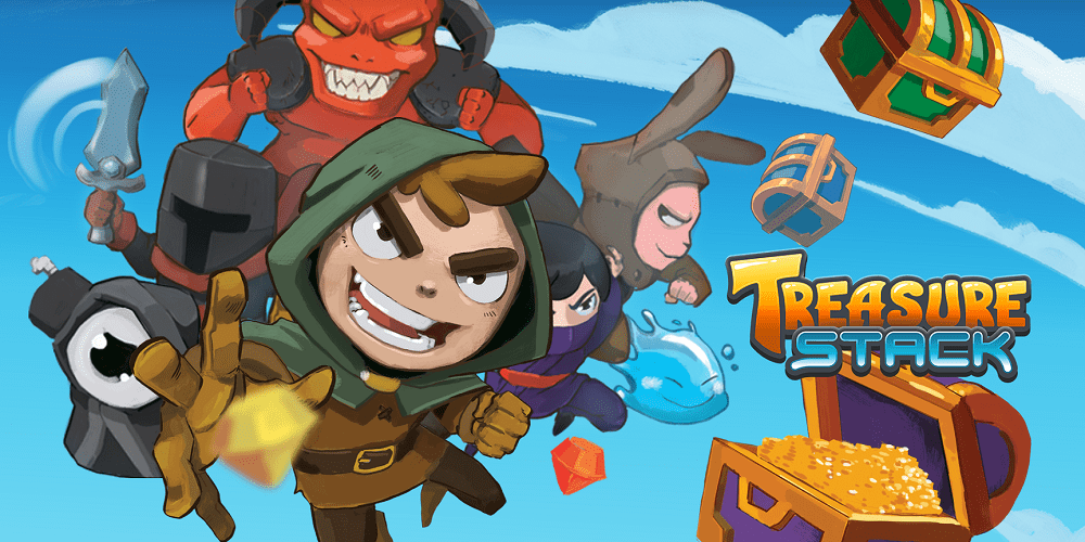 Falling Block Puzzle Game Treasure Stack Slotting into Xbox One