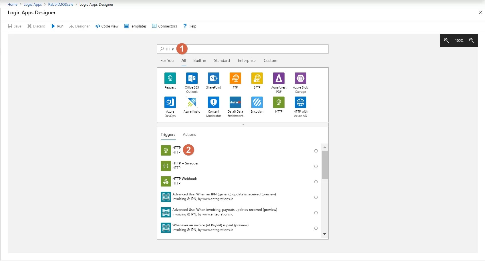 Scale an Azure VMSS based on RabbitMQ queue size using an