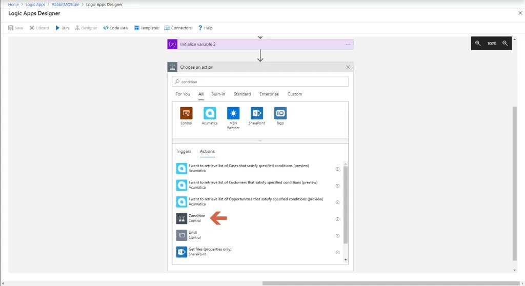 Scale an Azure VMSS based on RabbitMQ queue size using an