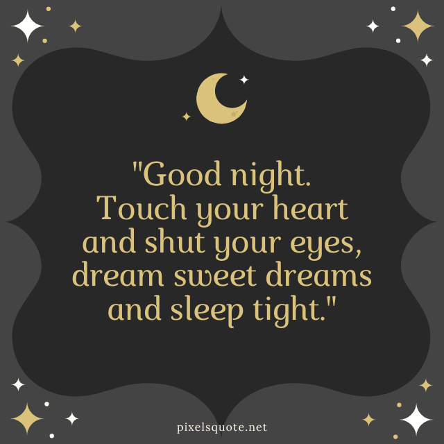 90 Romantic Good Night Quotes Images for Your Love Sleep Well