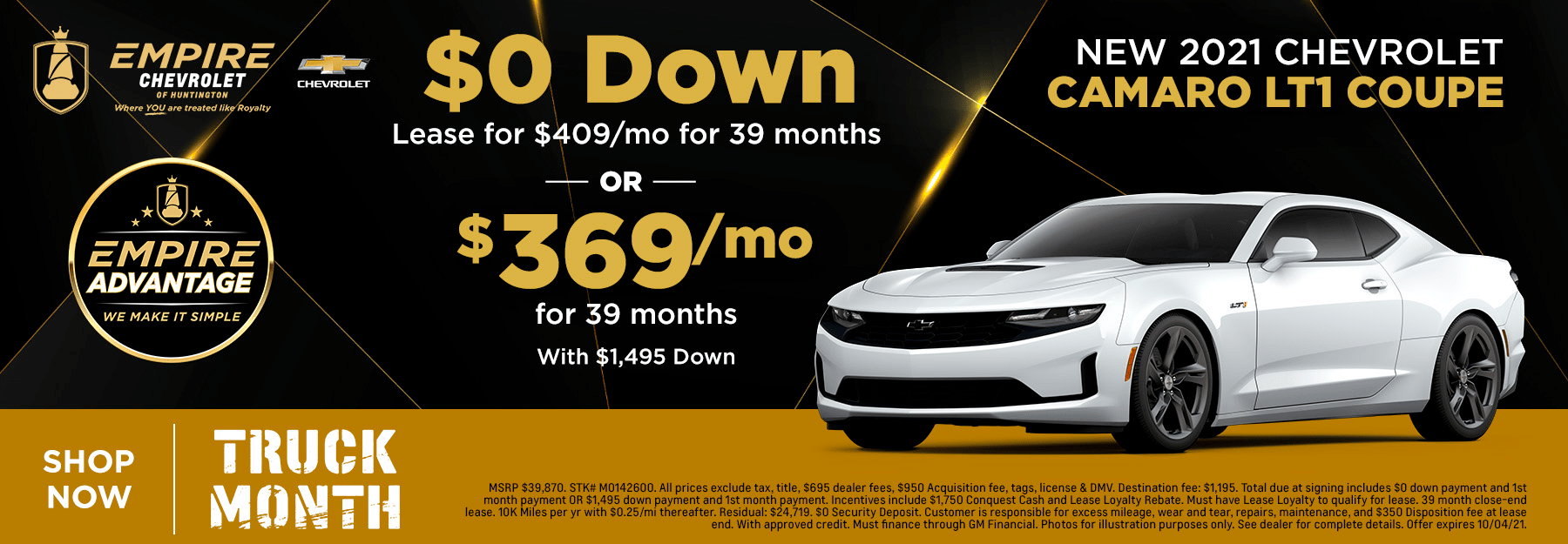 Descubrir 65+ imagen chevrolet camaro lease Abzlocal.mx