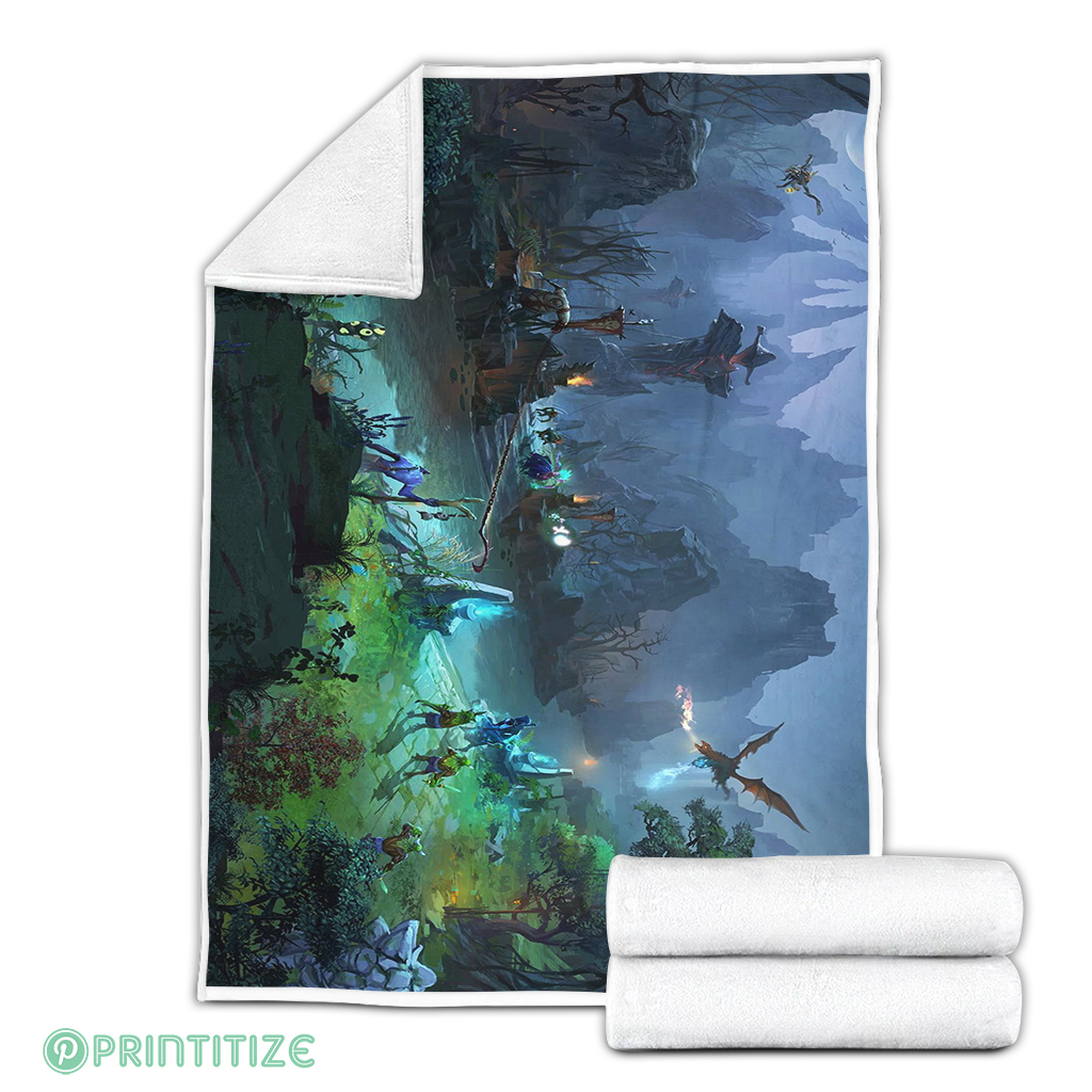 Map Dota 2 Blanket Pixeltee